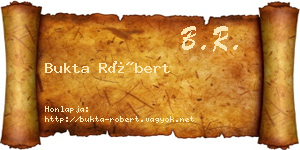 Bukta Róbert névjegykártya